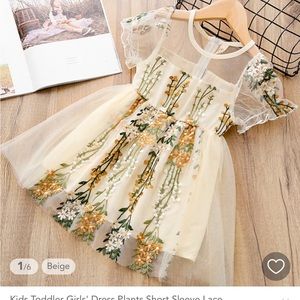 Embroidered Flower Girl Dress